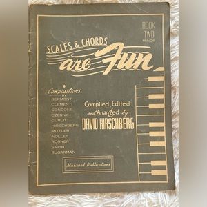 Scales & Chords Are Fun Books David Hirschberg Piano Sheet Music 1948 Book Two